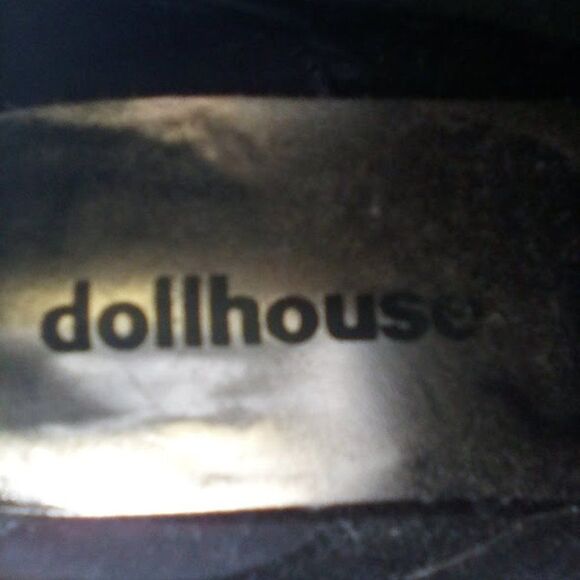 Dollhouse Booties Ankle Boots Zip Up Glittery Platform High Heels size 6 - Picture 7 of 10